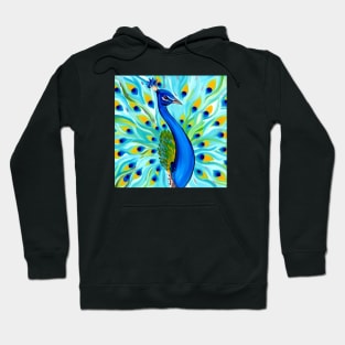 Aqua Peacock Hoodie